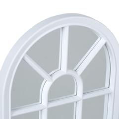 مرآة على شكل نافذة (24 × 69 سم، أبيض)