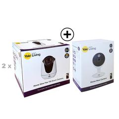 Yale Smart Living WIPC-303W (Pack of 2) + WIPC-301W Home View Camera Bundle