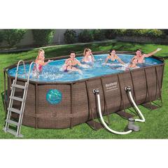 Bestway Power Steel Swim Vista Series Above Ground Pool Set (549 x 274 x 122 cm)