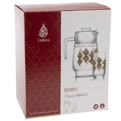 طقم أواني شرب إندورا هاديا (7 قطع)