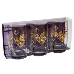 Dimlaj Novel Tumbler Set (Set of 3, Gold)