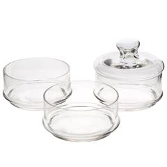 Glass 3 Tier Storage Jar (13 x 22 cm)