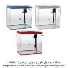 Oblong Aquarium Glass Tank, OBL-S-400 (35 L, Assorted Designs/Colors)