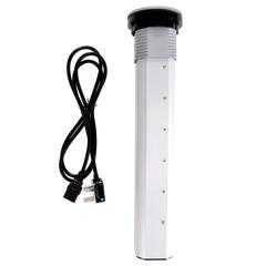 Dockelec Rise & Fall Socket 3Way W/2USBPort