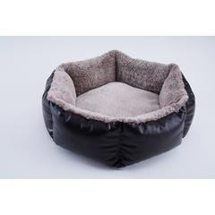 Pan Emirates Hexa Faux Fur Pet Bed (55 x 55 x 18 cm)