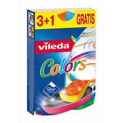 Vileda 4-Piece Colors Scourer (Pack of 2)