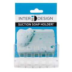 InterDesign Cradle Suction Soap Holder (Clear)