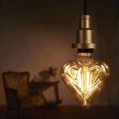 لمبة LED أوسرام عتيقة على شكل قلب 1906 (4.5 واط، أبيض مصفر جدًا)