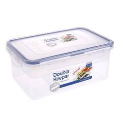 حافظة طعام مزدوجة بلاستيك لوك آند لوك دبل كيبر (1.4 لتر)