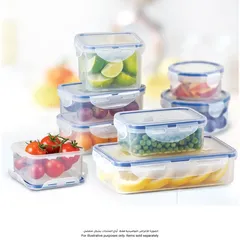 حافظة طعام مزدوجة بلاستيك لوك آند لوك دبل كيبر (1.4 لتر)