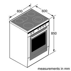 Bosch Freestanding 4-Zone Electric Cooker, HKQ38A150M (60 x 60 x 85 cm)