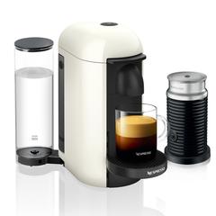 Nespresso GCB2-BU-WH VertuoPlus White + Aeroccino Bundle
