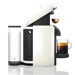 Nespresso GCB2-BU-WH VertuoPlus White + Aeroccino Bundle