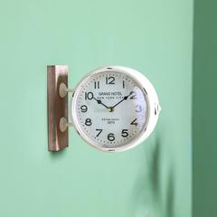 Danube Home Stolpa MDF & Metal Grand Hotel Wall Clock (26 x 9 x 20 cm)