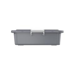 Cosmoplast Lockbox Plastic Stackable Storage Box (15 L, Grey)