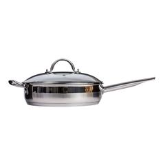 Bergner Gourmet Induction Stainless Steel Frypan W/Glass Lid (28 cm)