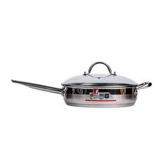 Bergner Gourmet Induction Stainless Steel Frypan W/Glass Lid (28 cm)