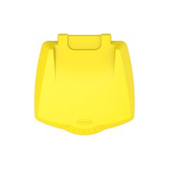 Cosmoplast Plastic Step-on Waste Bin W/Pedal (70 L, Yellow)