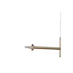 Pan Emirates Ashley 2-Light G9 Pendant Lamp (62 x 12 x 150 cm, Brass)