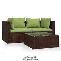 Vidaxl 3 piece garden lounge set hot sale