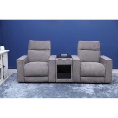 Pan Emirates Brixley 2-Seater Fabric Recliner Sofa W/Cup Holder