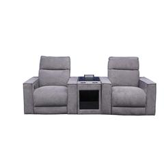 Pan Emirates Brixley 2-Seater Fabric Recliner Sofa W/Cup Holder