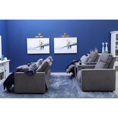 Pan Emirates Brixley 2-Seater Fabric Recliner Sofa W/Cup Holder