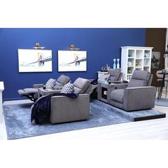 Pan Emirates Brixley 2-Seater Fabric Recliner Sofa W/Cup Holder