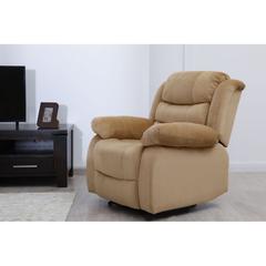 Pan Emirates Silvershine 1-Seater Velvet Fabric Recliner Sofa