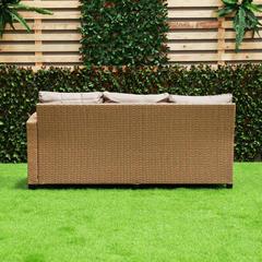 Albany 7-Seater Rattan & Steel Sofa Set W/Cushions Danube Home