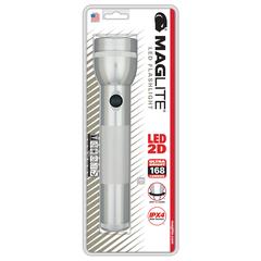 Maglite 2D Cell LED Flashlight, ST2D106R (Silver, 168 Lumen)