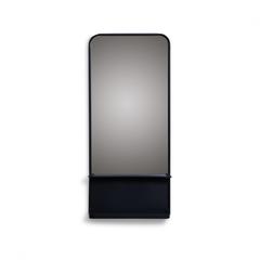 Pan Emirates Bliant Wall Mirror W/Shelf (45 x 8 x 100 cm, Black)