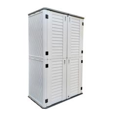 Cameltough HDPE Heavy Duty Outdoor Storage Cabinet W/Shelf (1483 L)