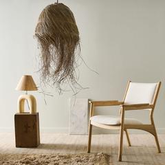 Wood Culture Theo Natural Seagrass Pendant Light (50 x 40 cm)