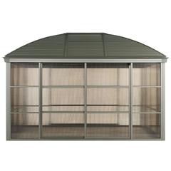 New Montero Rectangle Aluminum Gazebo W/Sliding Doors Danube Home (3 x 4 m)