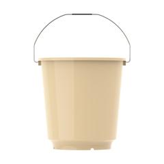 Cosmoplast EX Round Plastic Bucket W/Steel Handle (26 L, Ivory)