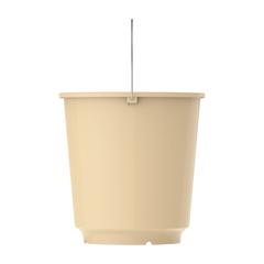 Cosmoplast EX Round Plastic Bucket W/Steel Handle (26 L, Ivory)