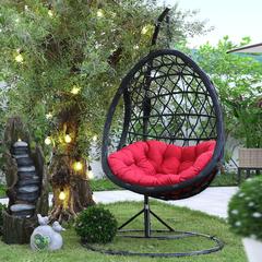 Julia Single Seater Rattan & Steel Swing Chair Danube Home