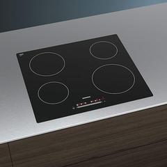 Siemens 4-Zone iQ100 Built-In Electric Hob, ET611FE17Q (4.5 x 59.2 x 52.2 cm)