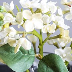 Danube Home Rejoice Artificial Lilac Flower Stem W/Vase (24 cm)