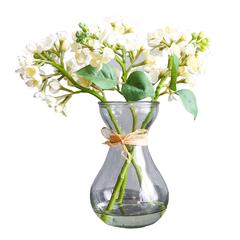 Danube Home Rejoice Artificial Lilac Flower Stem W/Vase (24 cm)