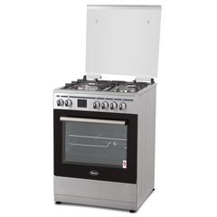 Terim 4-Burner Gas Cooker W/Electric Oven, TERGE66ST (60 cm, Silver)