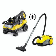 Karcher K3 Follow Me Pressure Washer + VC2 SEA Vacuum Cleaner