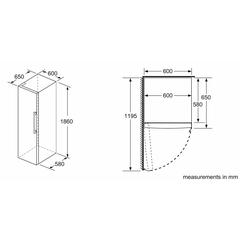 Bosch Freestanding Upright Refrigerator, KSV36VL3PG (346 L)