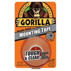 Gorilla Double-Sided Tough & Clear Mounting Tape (2.54 cm x 1.52 m)