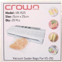 Crownline Vacuum Bag, VB-1525 (15 x 25 cm, 20 pcs)