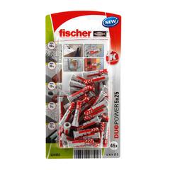 Fischer DuoPower Universal Wall Anchor Pack (0.5 x 2.5 cm, 45 Pc.)