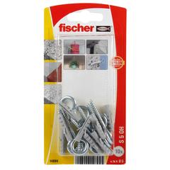 Fischer Expansion Plug W/ Eye Screw Pack, S5 (10 Pc.)