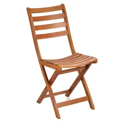 كرسي خشب أوكالبتوس قابل للطي تي إتش بي (37 × 58 × 86.5 سم، قطعتين)