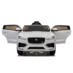 Myts Jaguar Licensed Kids Electric Ride-On Toy Car (White)